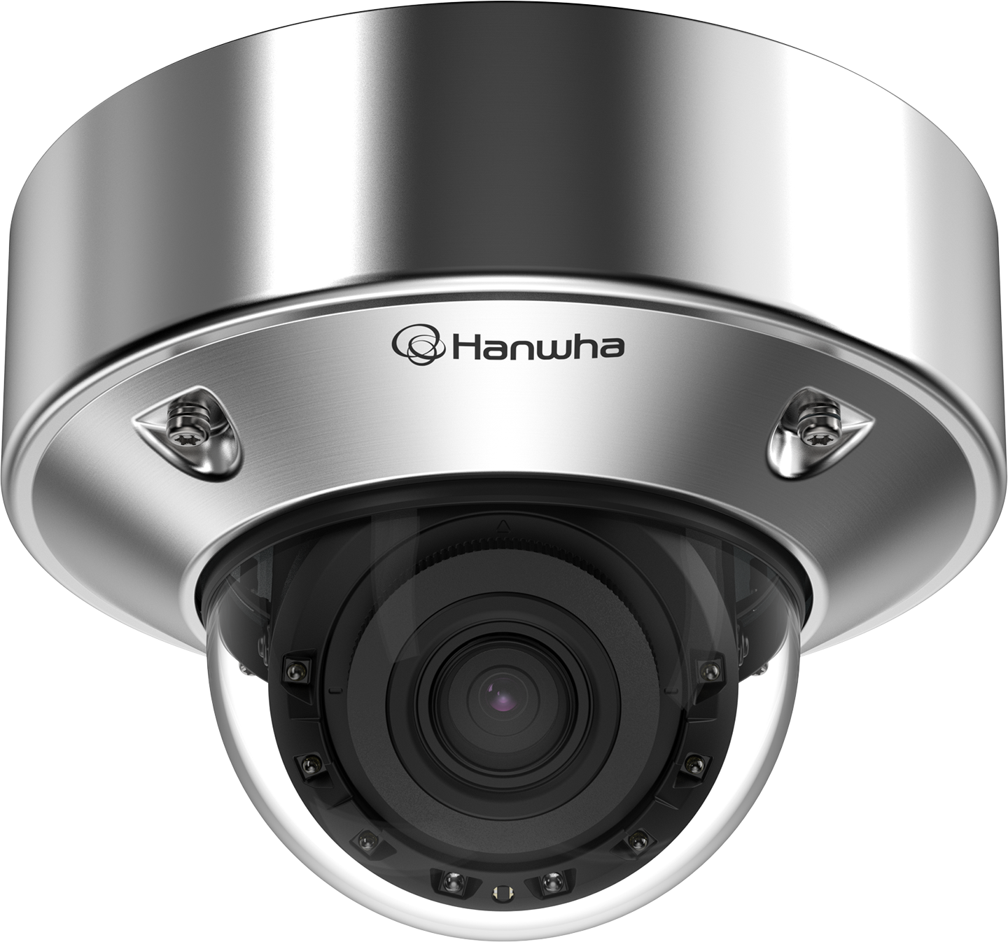 Hanwha X 8Mpx 4.4-9.3mmIR  Stainless AI Dome, Wisenet 9