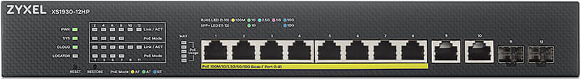 Zyxel XS1930-12HP, 10 x Multi GbE, 2 x SFP+, 375W